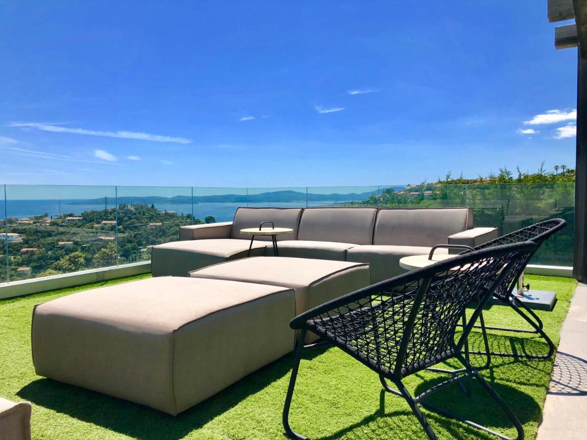 Vue Panoramique Sur La Baie De St Tropez Villa Les Issambres Dış mekan fotoğraf